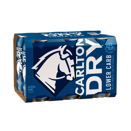 Carlton Dry Lager Cans 375mL