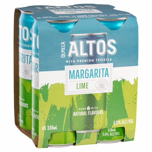 Olmeca Altos Lime Margarita Can 330mL