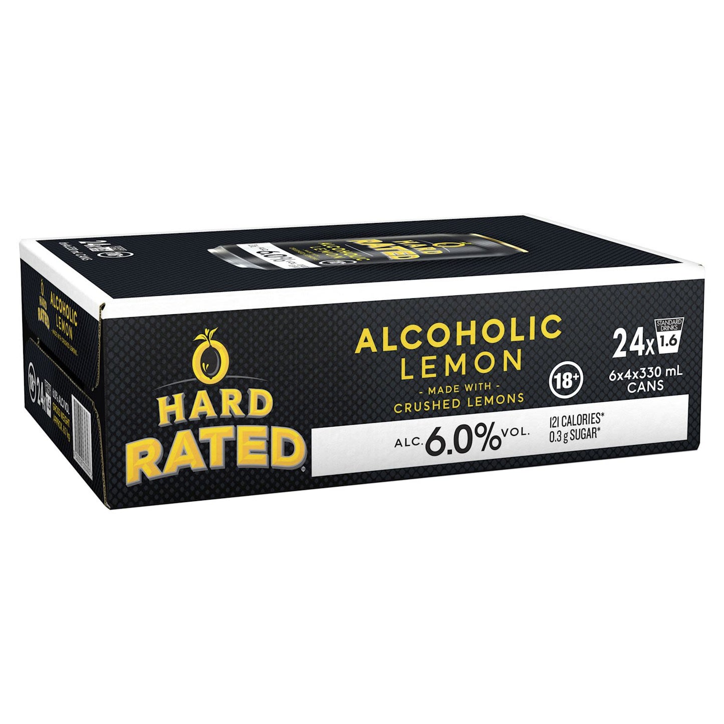 Hard Rated Alcoholic Lemon 6% Can 330mL