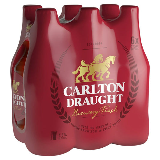 Carlton Draught Bottles 375mL