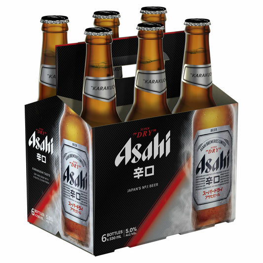 Asahi Super Dry Bottles 330mL