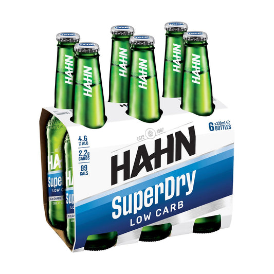 Hahn Super Dry Lager Bottle 330mL