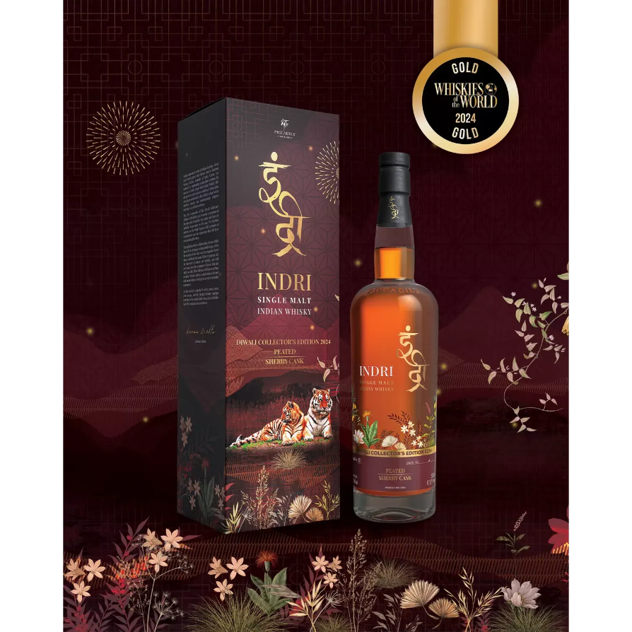 Indri Diwali Collector’s Edition 2024 Indian Single Malt Whiskey