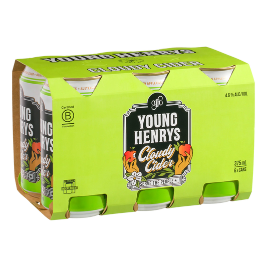 Young Henry's Cloudy Cider Can 375mL