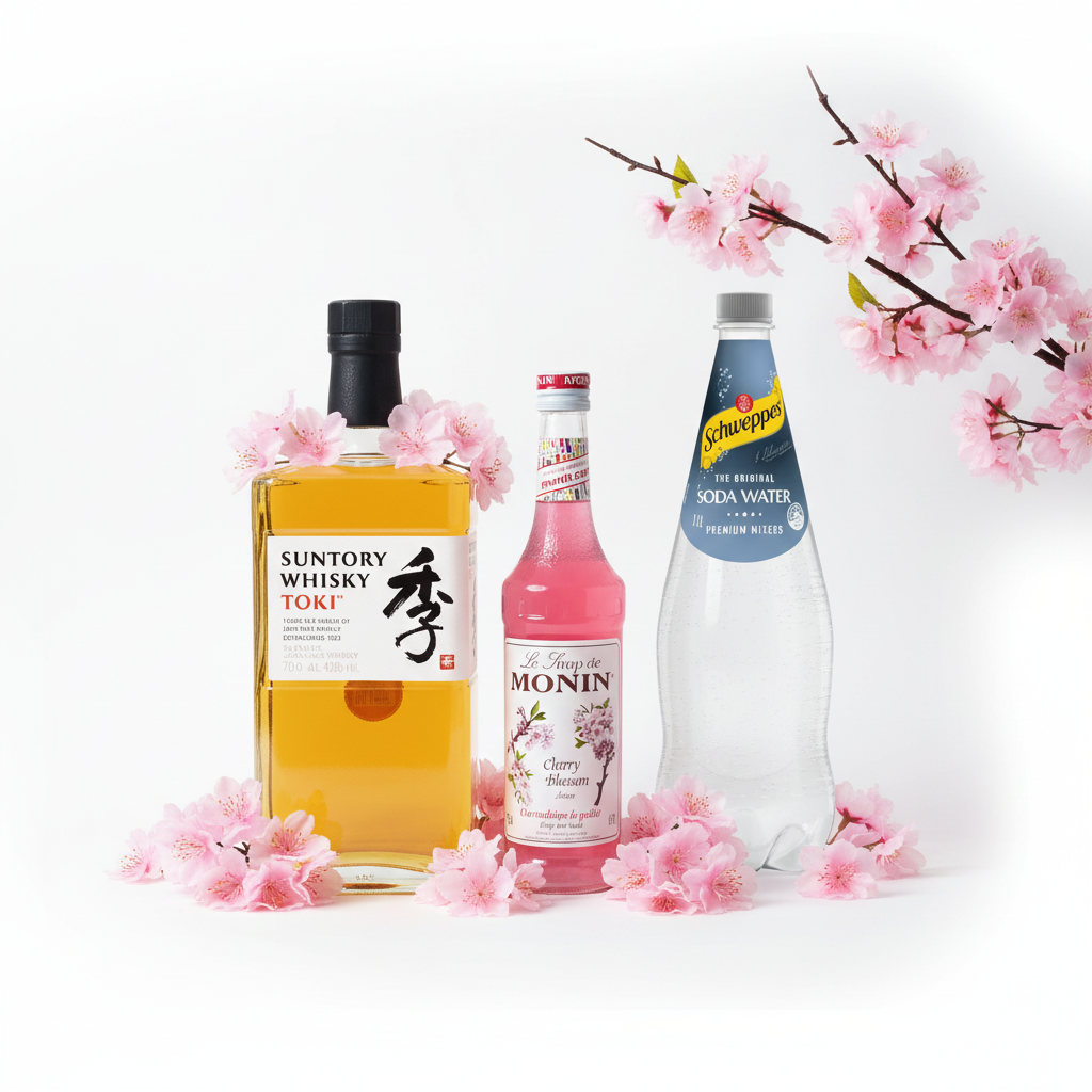 Cherry Blossom Highball Cocktail Set