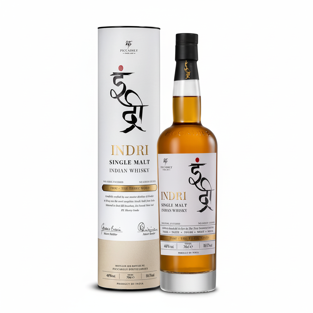 Indri Single Malt Indian Whisky Professional Product Image
