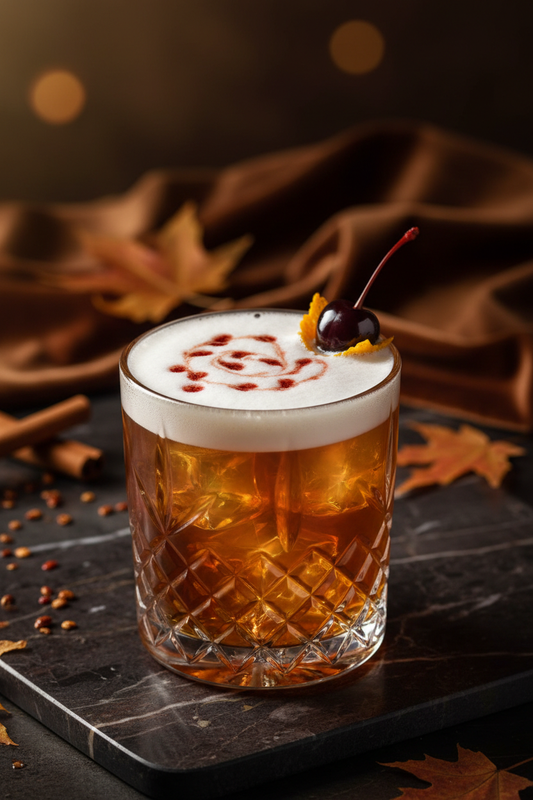 Autumn Bourbon Sour - Seasonal Sophistication