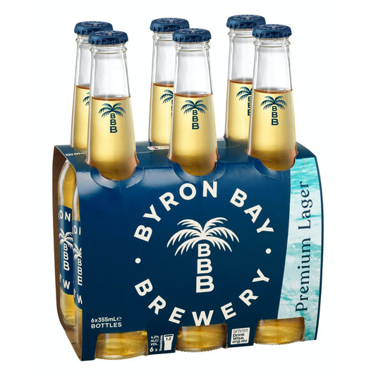 Byron Bay Brewery Premium Lager Bottles 355mL