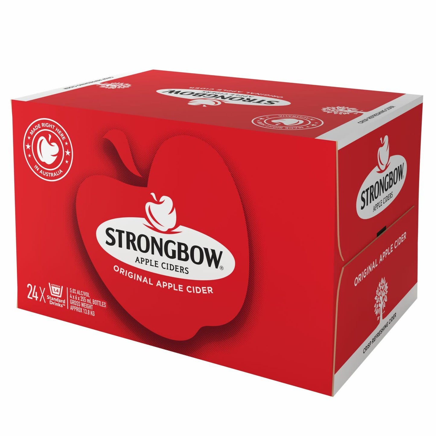 Strongbow Original Apple Cider 5% Bottle 355mL
