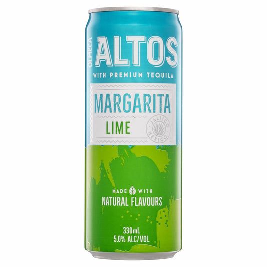 Olmeca Altos Lime Margarita Can 330mL