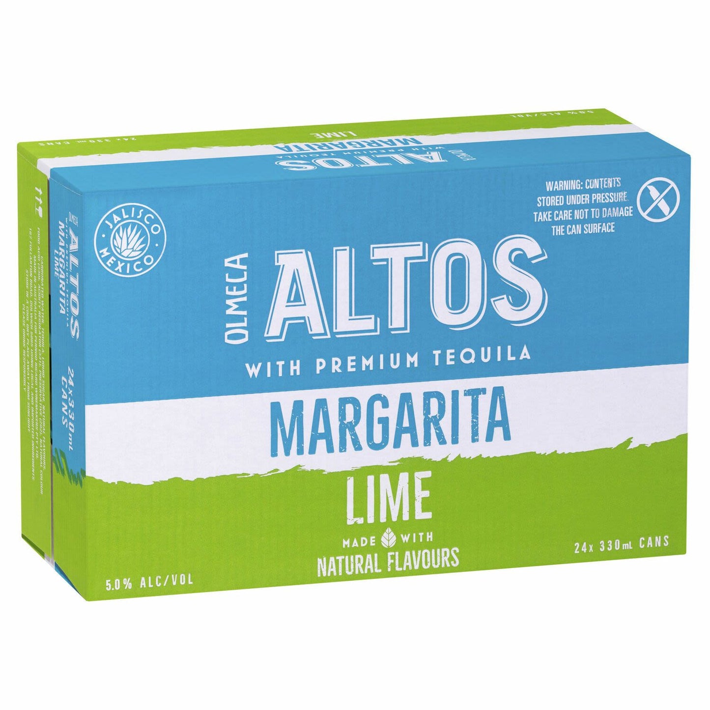 Olmeca Altos Lime Margarita Can 330mL