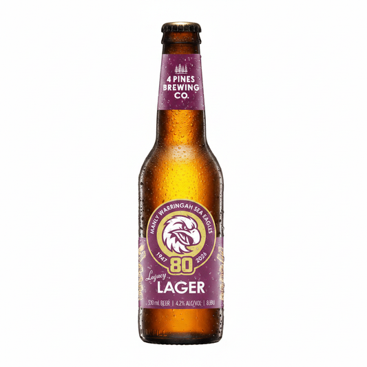 4 Pines x Manly Sea Eagles Legacy Lager 330mL