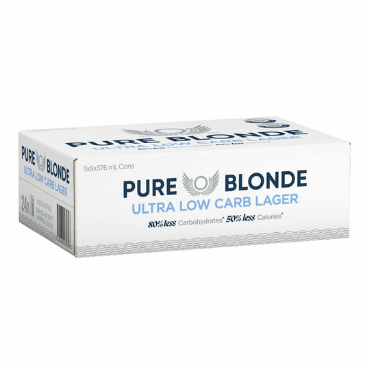 Pure Blonde Ultra Low Carb Lager Cans 375mL 24PK