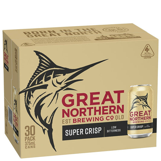 Great Northern Brewing Co. Super Crisp 3.5% Lager 30 Block Cans 375mL