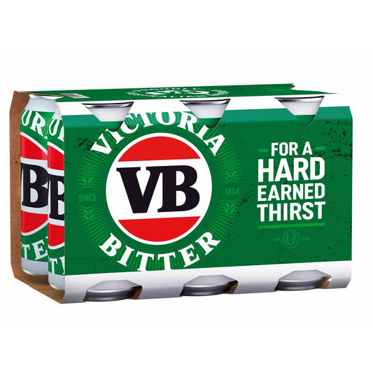 Victoria Bitter 30 Block Cans 375mL