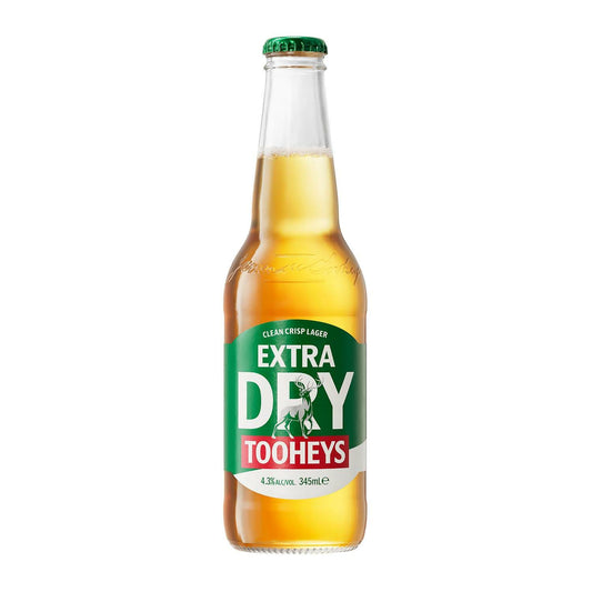 Tooheys Extra Dry Bottles 345mL