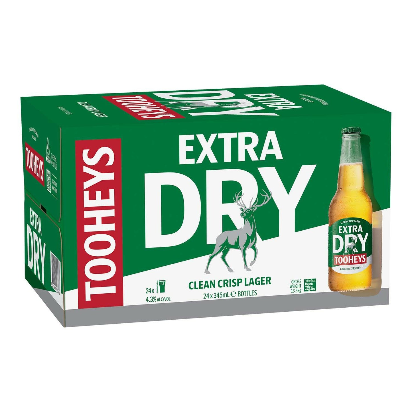 Tooheys Extra Dry Bottles 345mL