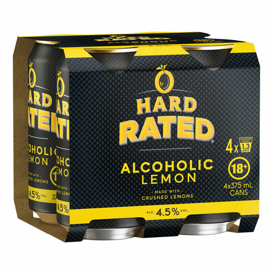 Hard Rated Alcoholic Lemon Can 375mL