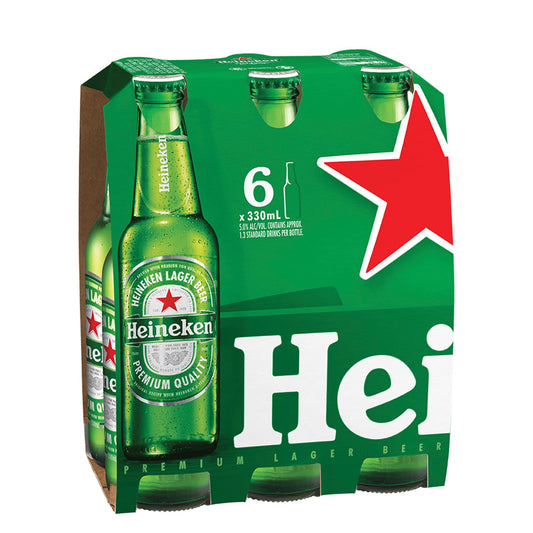 Heineken Lager Bottles 330mL