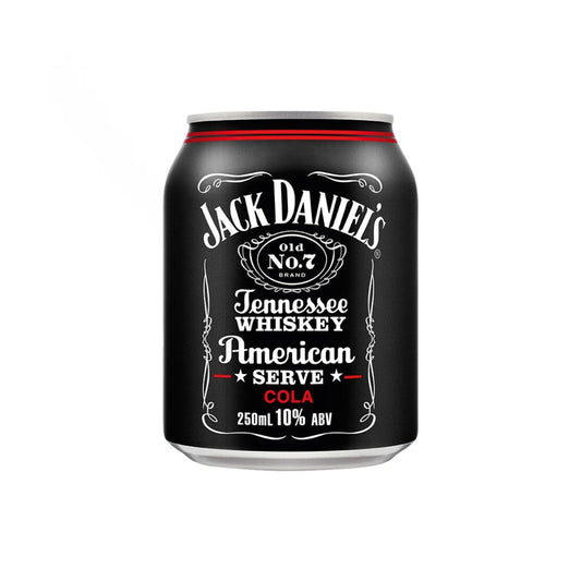 Jack Daniel's & Cola American Serve Can 250mL 4 Pack