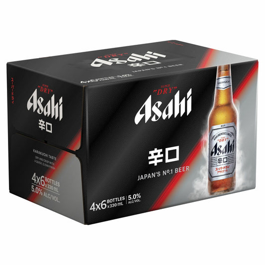 Asahi Super Dry Bottles 330mL