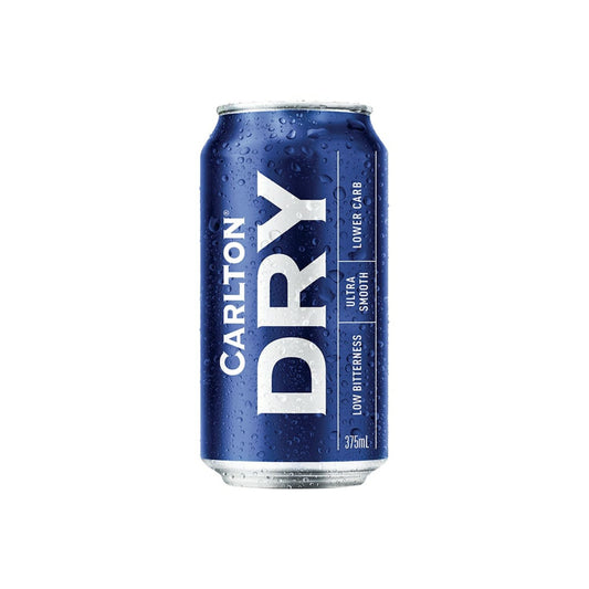 Carlton Dry Lager Cans 375mL