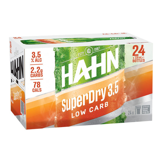 Hahn SuperDry Lager 3.5% Bottles 330mL