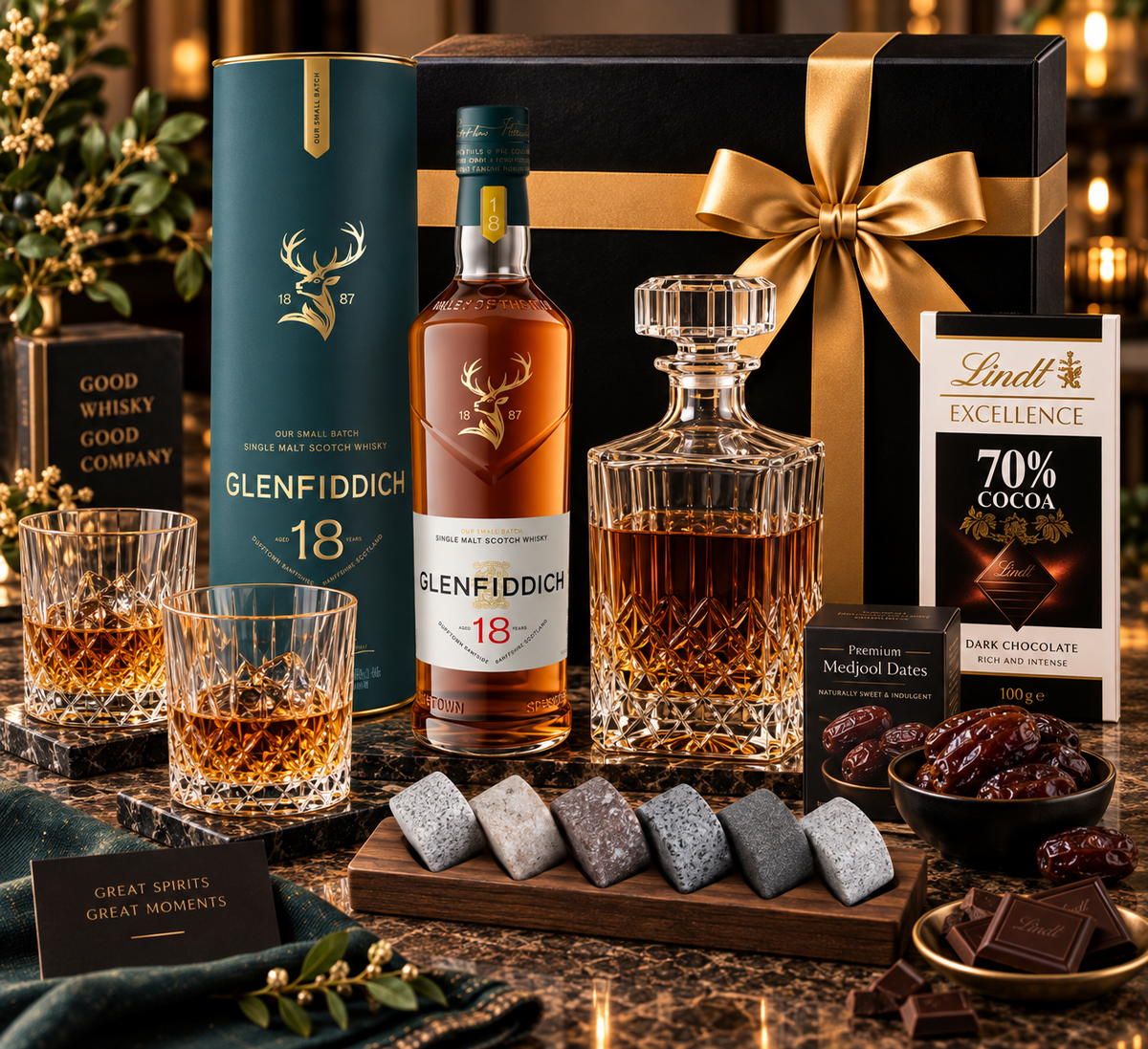 The Pioneer's Reserve Gift Set - Glenfiddich 18YO
