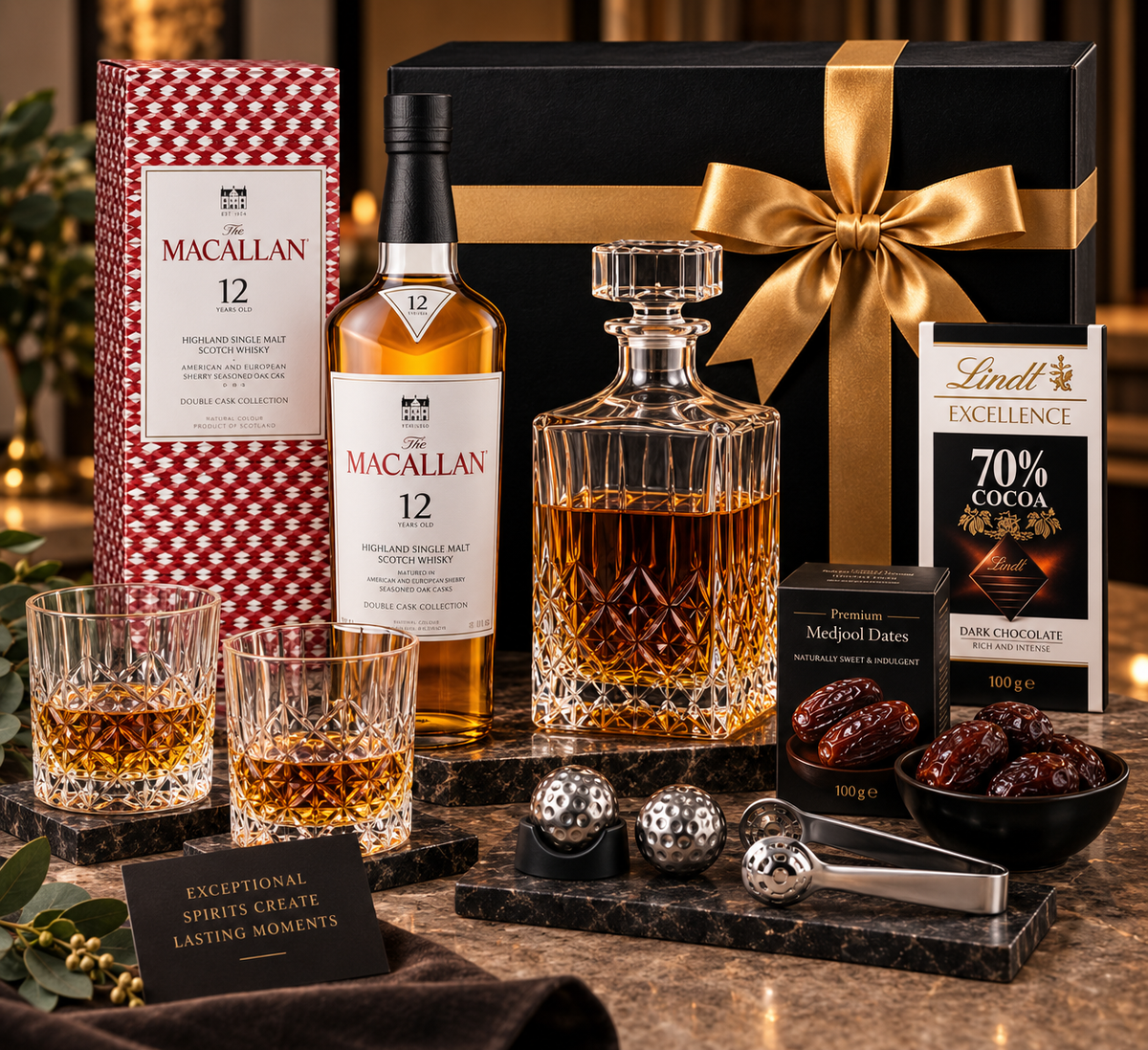 The Amber Reserve Gift Set — Macallan 12YO Double Cask