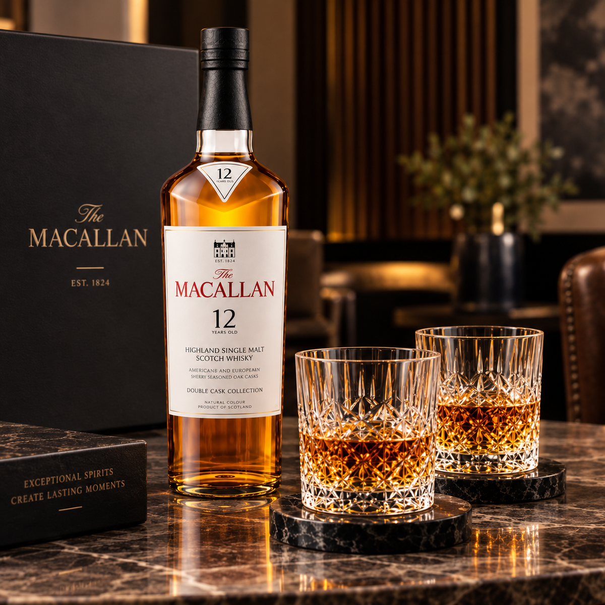 The Amber Reserve Gift Set — Macallan 12YO Double Cask