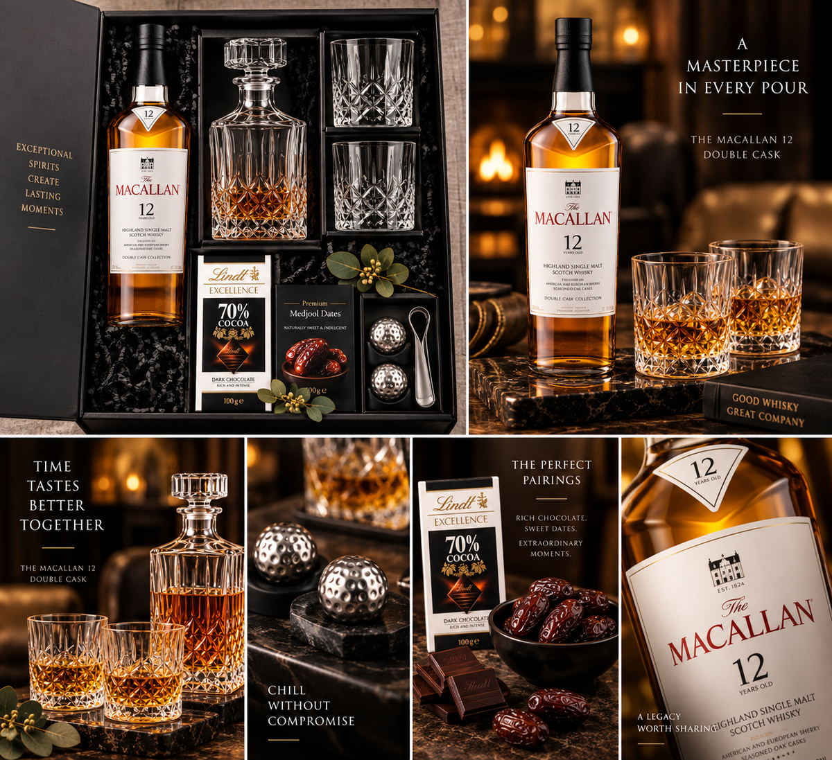 The Amber Reserve Gift Set — Macallan 12YO Double Cask