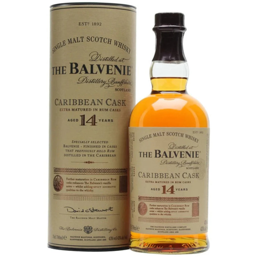 The Balvenie 14 Year Old Carribean Cask Single Malt Whisky 700ML EASY LIQUOR ONLINE