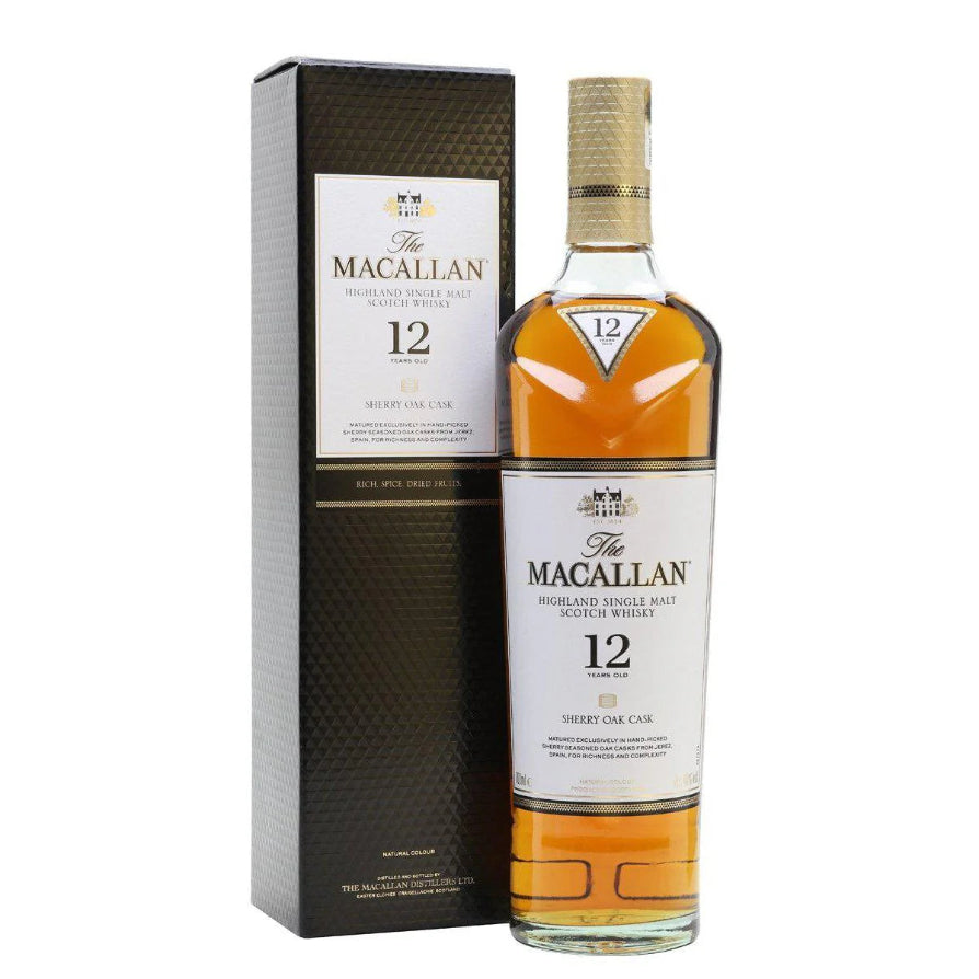 The Macallan 12 Year Old Sherry Oak 700ML EASY LIQUOR ONLINE