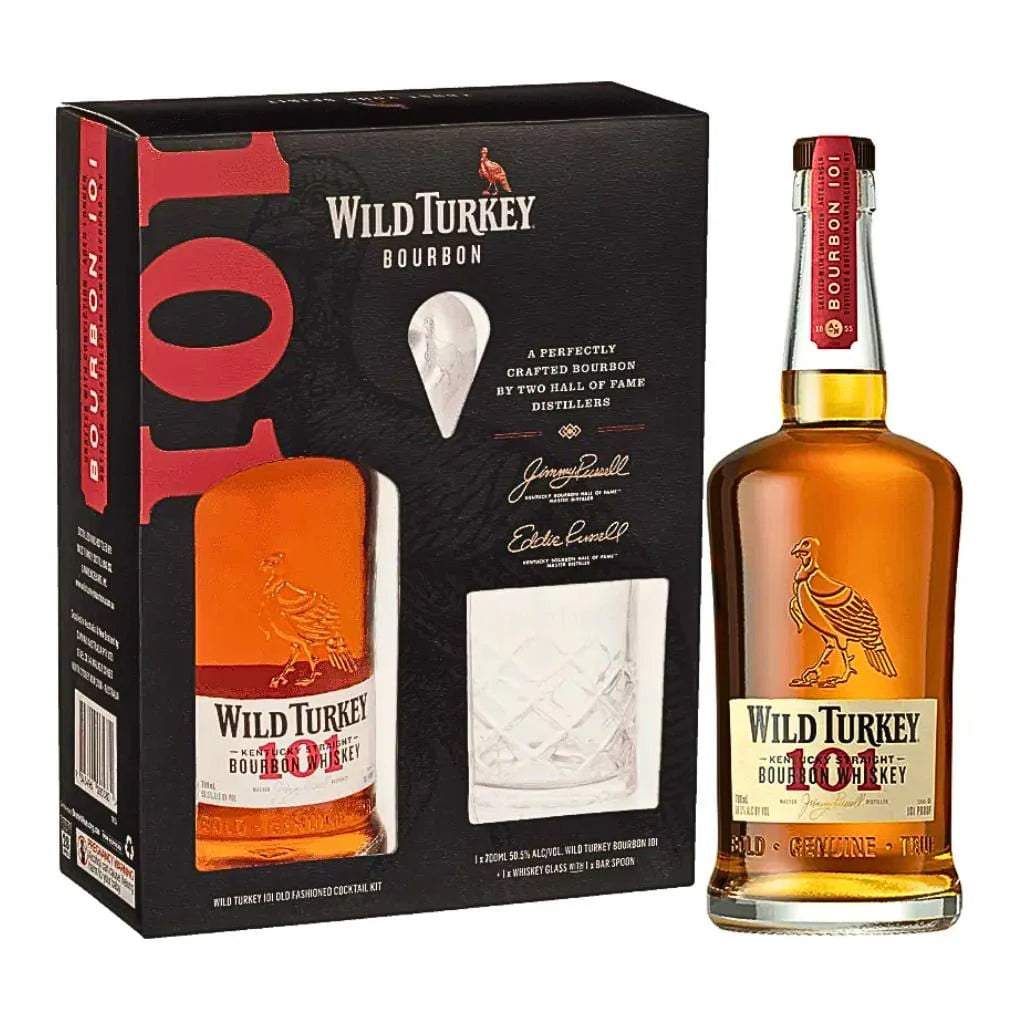 Wild Turkey 101 Bourbon Gift Pack 700ml Easy Liquor