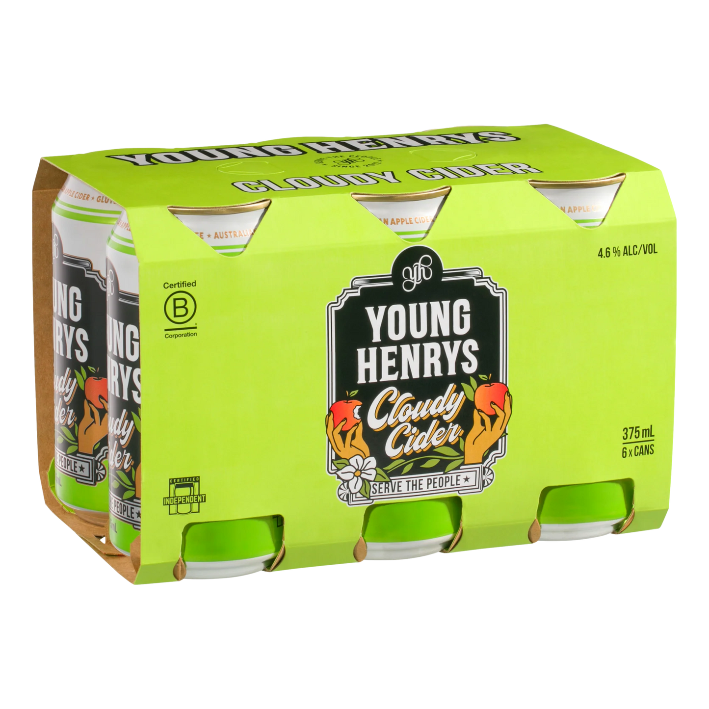 Young Henry's Cloudy Cider Can 375mL