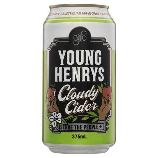 Young Henry's Cloudy Cider Can 375mL