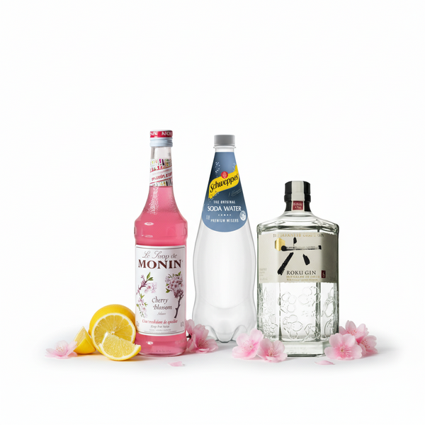 Sakura Gin Fizz Cocktail Set