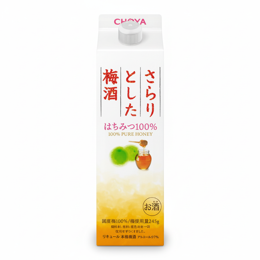 Choya Sarari Smooth Plum Wine with Honey 1L Professional Product Image