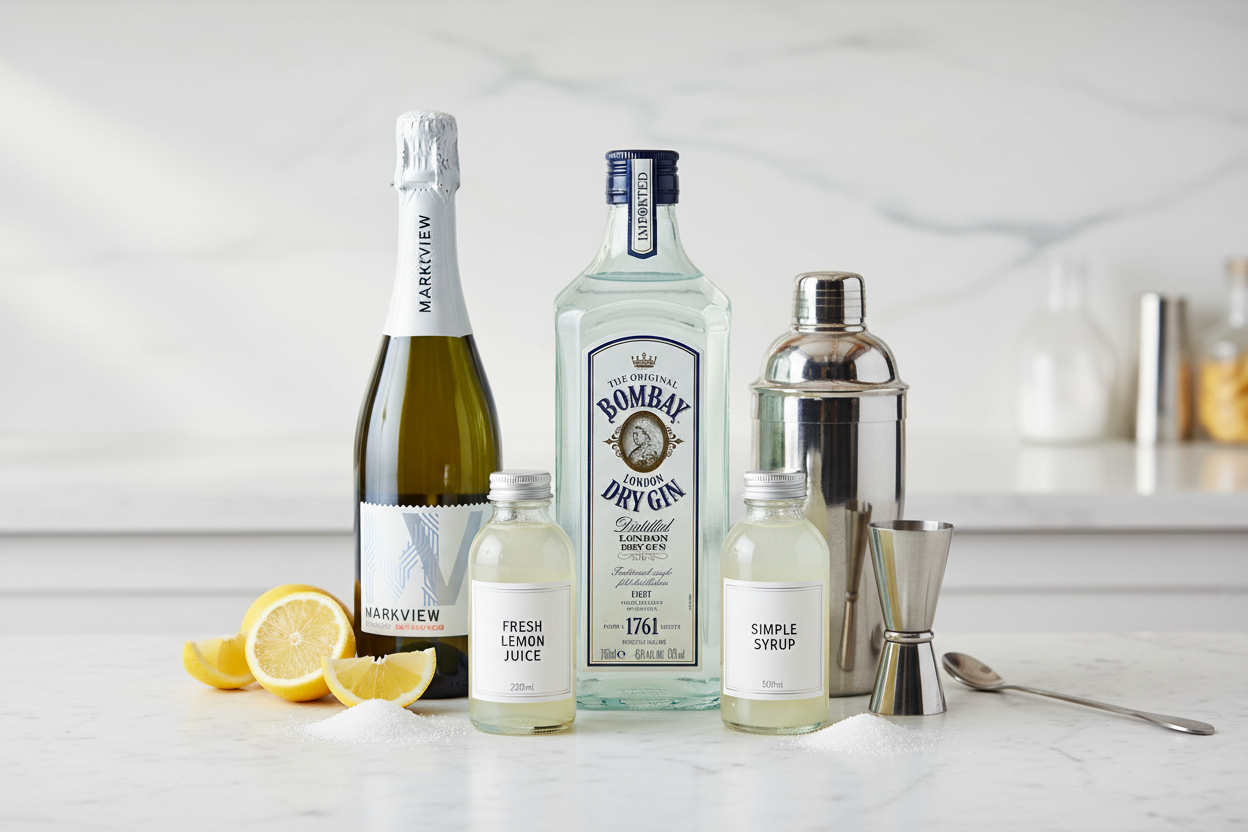 Cocktail Set with Bombay Gin and Prosecco