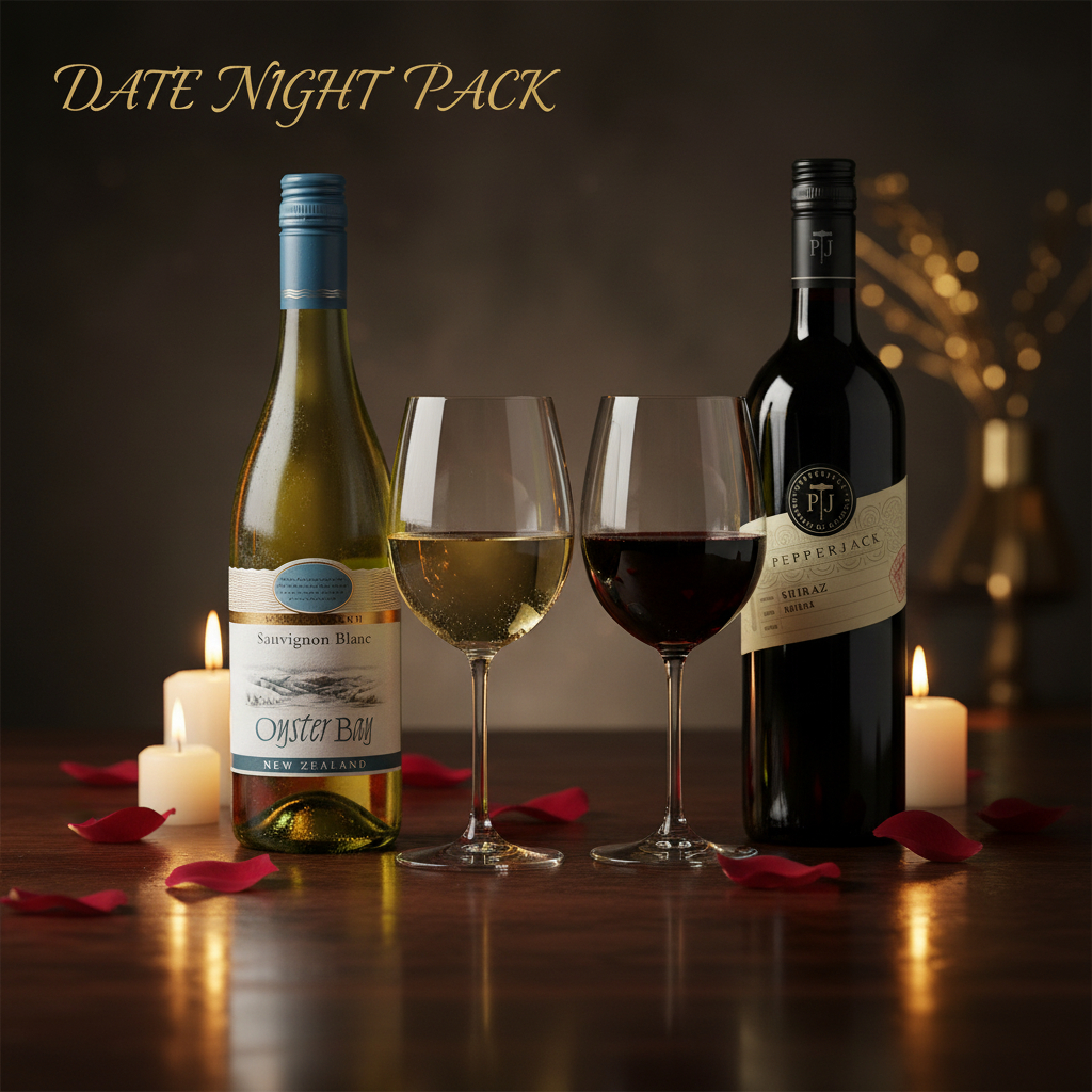 Date Night Pack with Wine Glasses