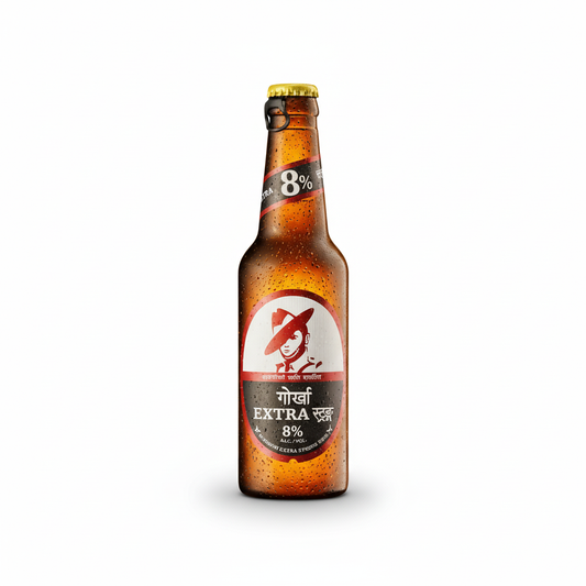 Gorkha Extra Strong 8% Beer Bottle