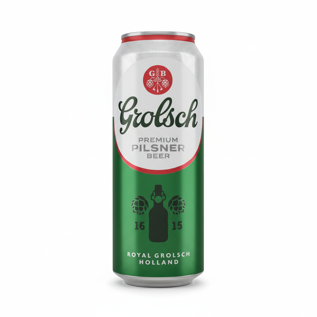 Grolsch Premium Pilsner 500mL Professional Product Image