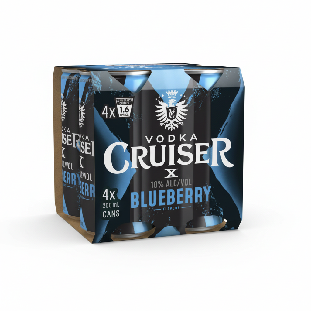 Vodka Cruiser Blueberry 4 Pack