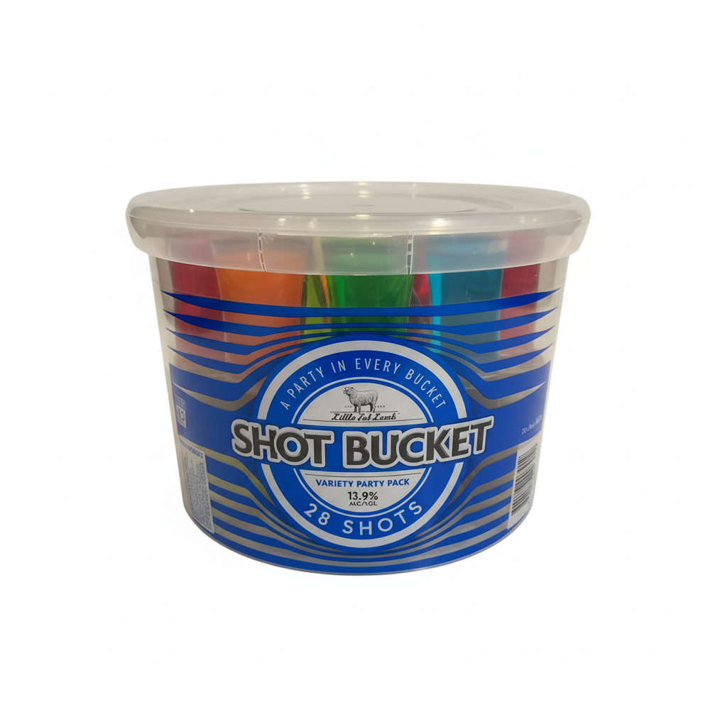 Little Fat Lamb Shot Bucket 28 Shots variety party pack