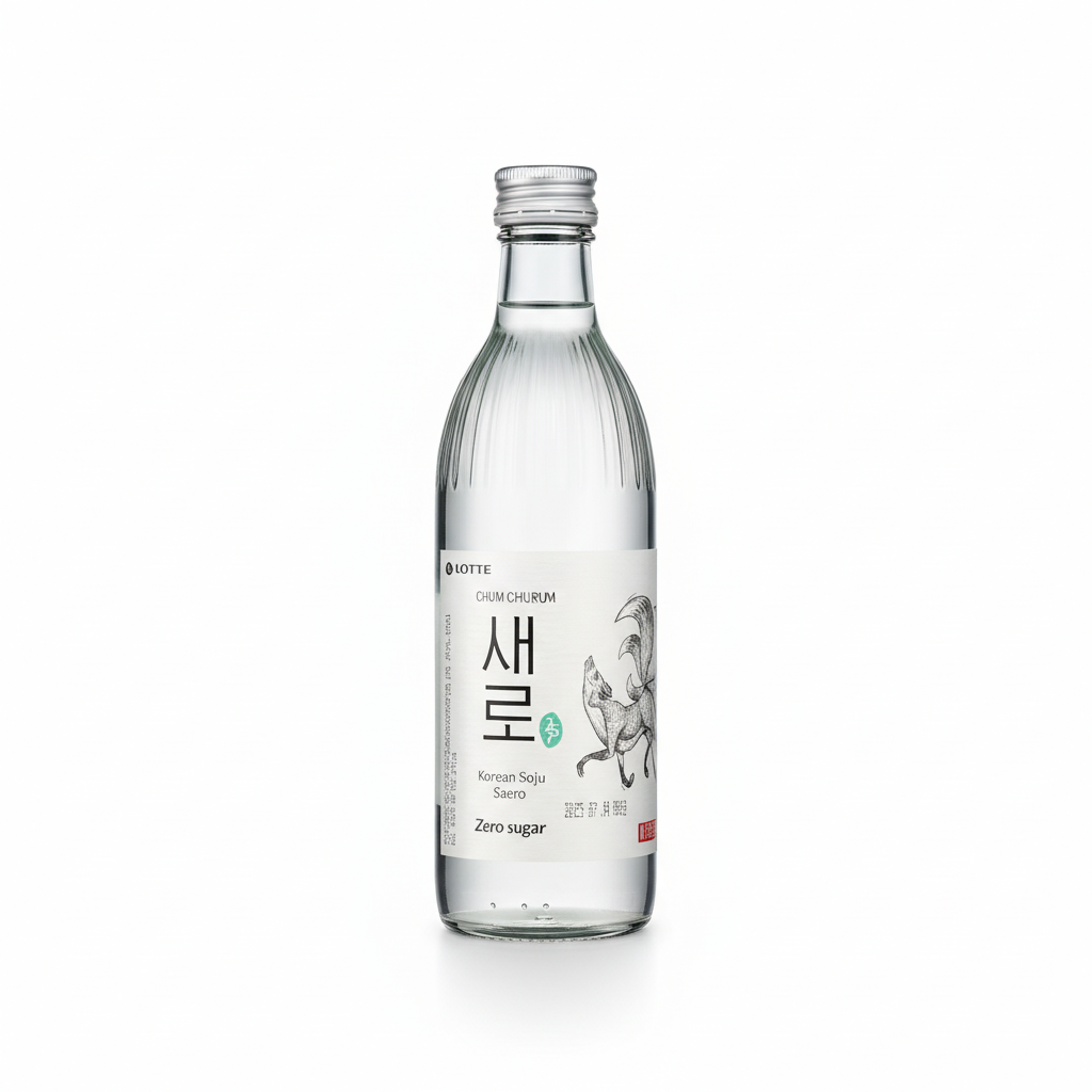 Lotte Chum Churum Soju Zero Sugar 360ml bottle