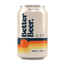 Better Beer Zero Carb Lager Can 355ml