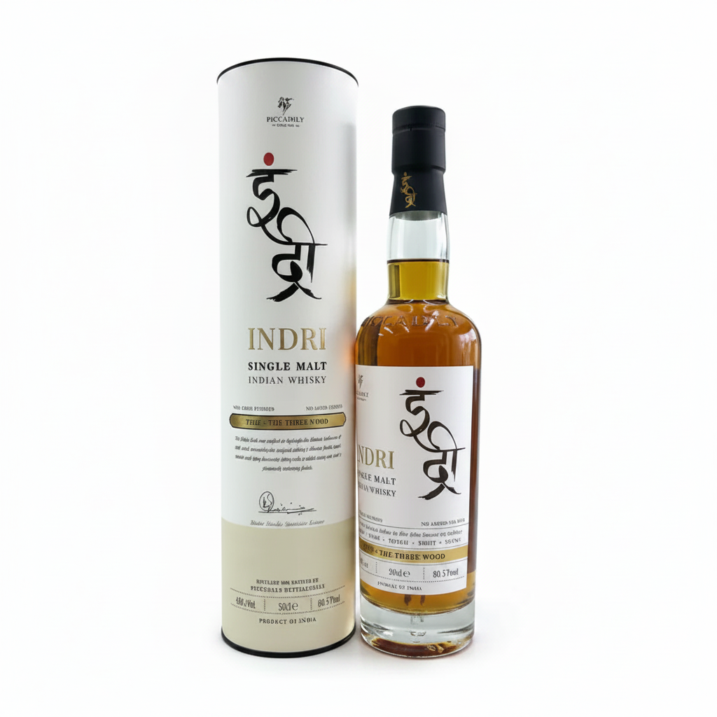 Indri Single Malt Indian Whisky 500mL