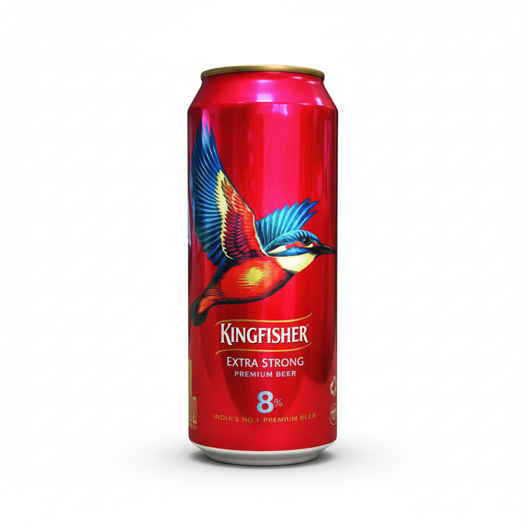 Kingfisher Extra Strong Premium Beer Professional Product Image
