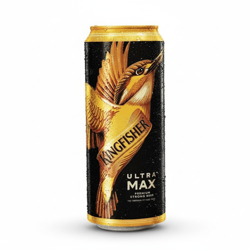 Kingfisher Ultra Max Premium Strong Beer Professional Product Image