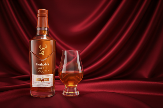Luxurious Glenfiddich Gran Reserva with Glencairn Glass